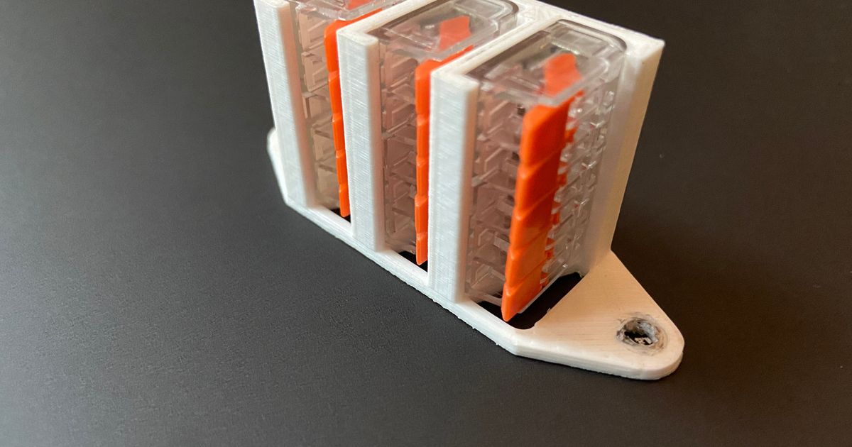 Wago Holder 5 pin With Mounting Holes by Everyday Analyst