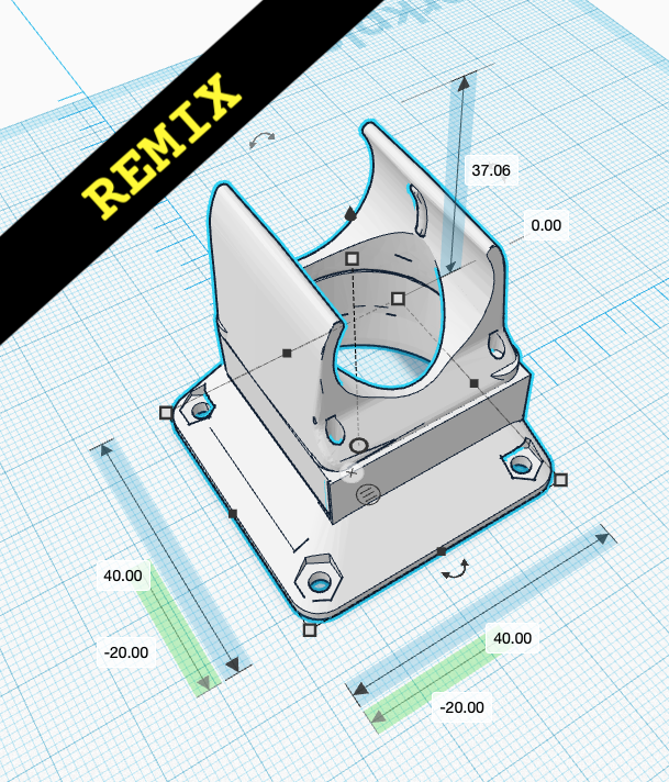 40x0 fan adapter for E3DV6 heatbreak in Sovol SV01 (remix)