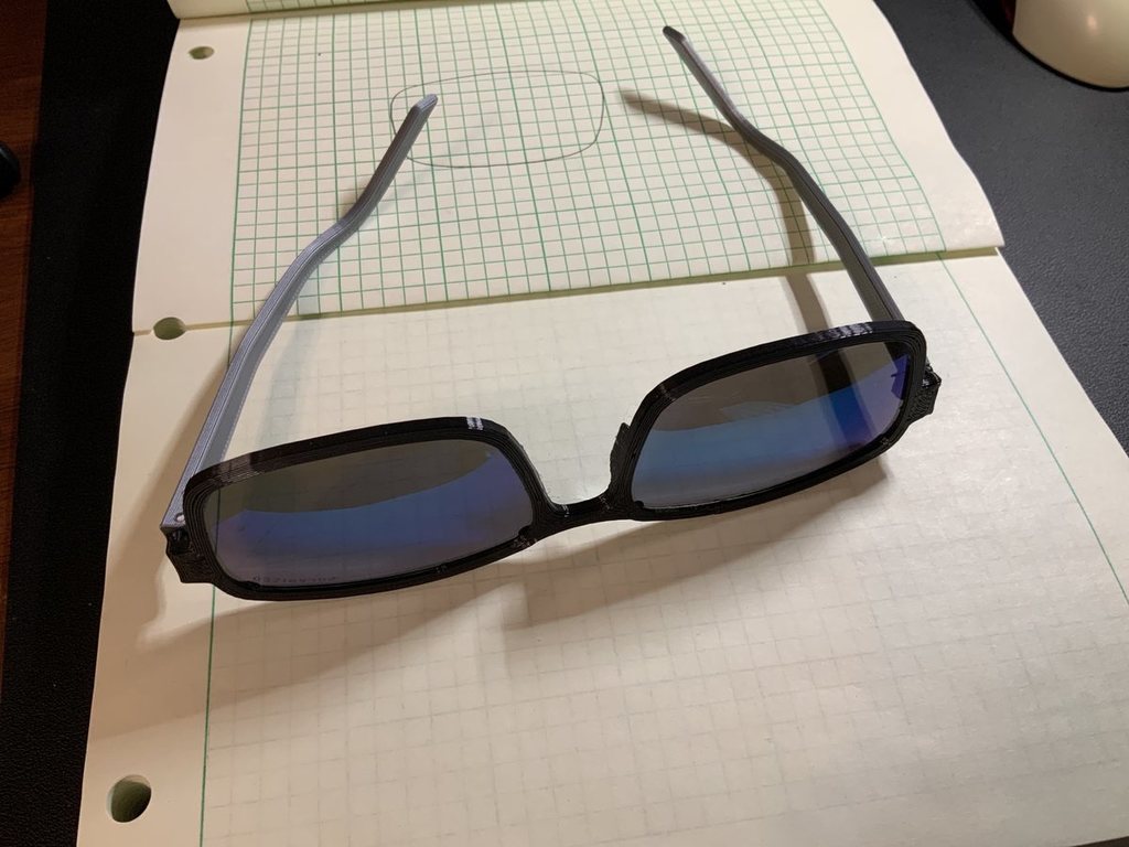 Frames for sunglasses using reclaimed lenses from cheap fit-overs