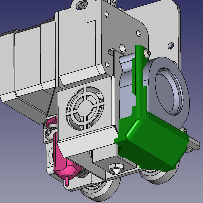 The no-strings part cooling fan duct for Sovol SV01 Rev.3