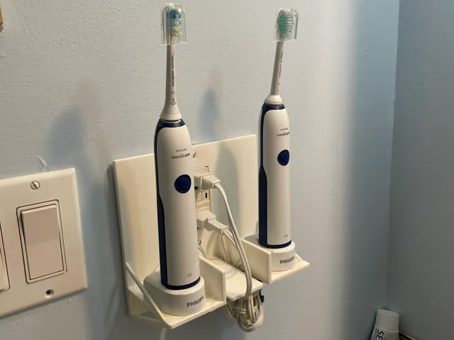 Sonicare toothbrush dual stand outlet cover