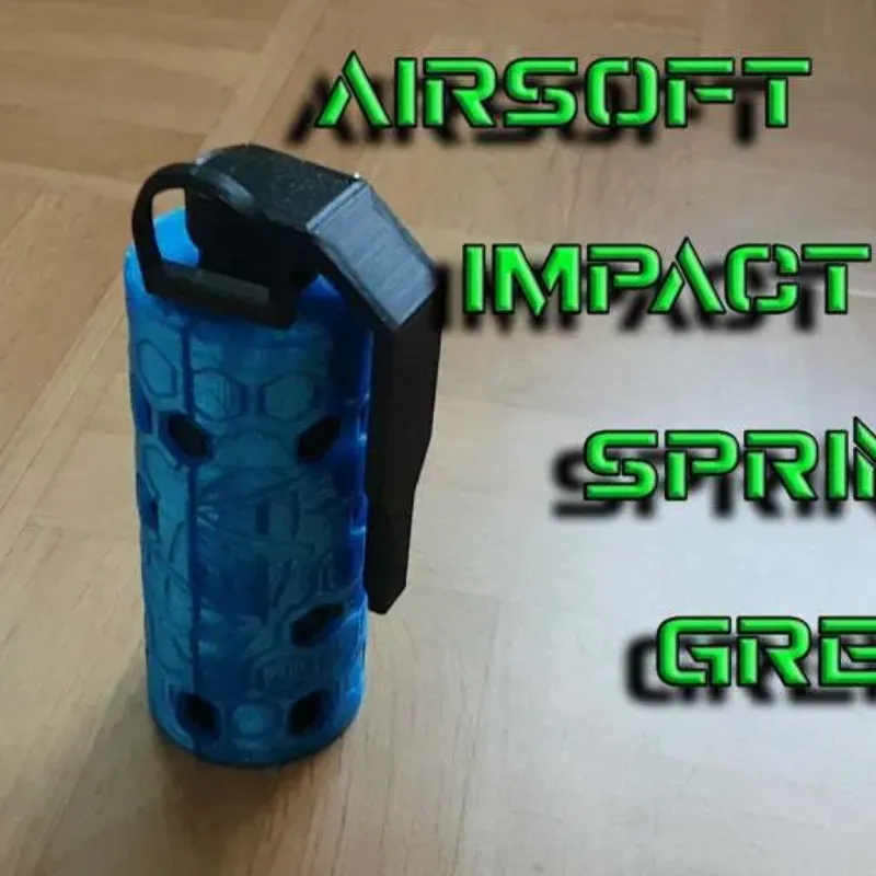 Airsoft Impact Spring Grenade by AVieira, Download free STL model