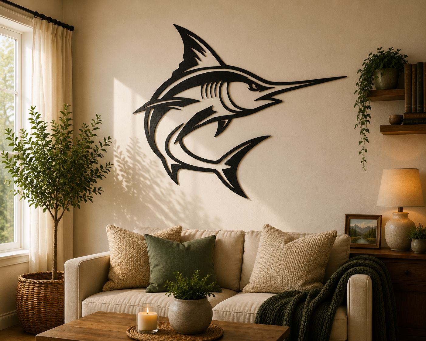 Marlin Fish 2D Wall Art