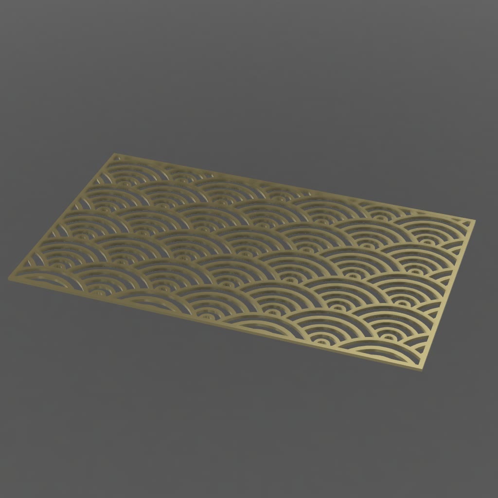Japanese Fish Scale Pattern por Nick-ko | Descargar modelo STL gratuito ...