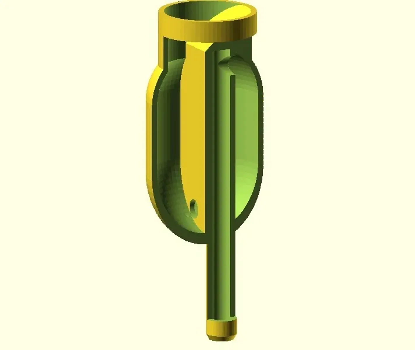 Customizable printed bubbler airlock concept