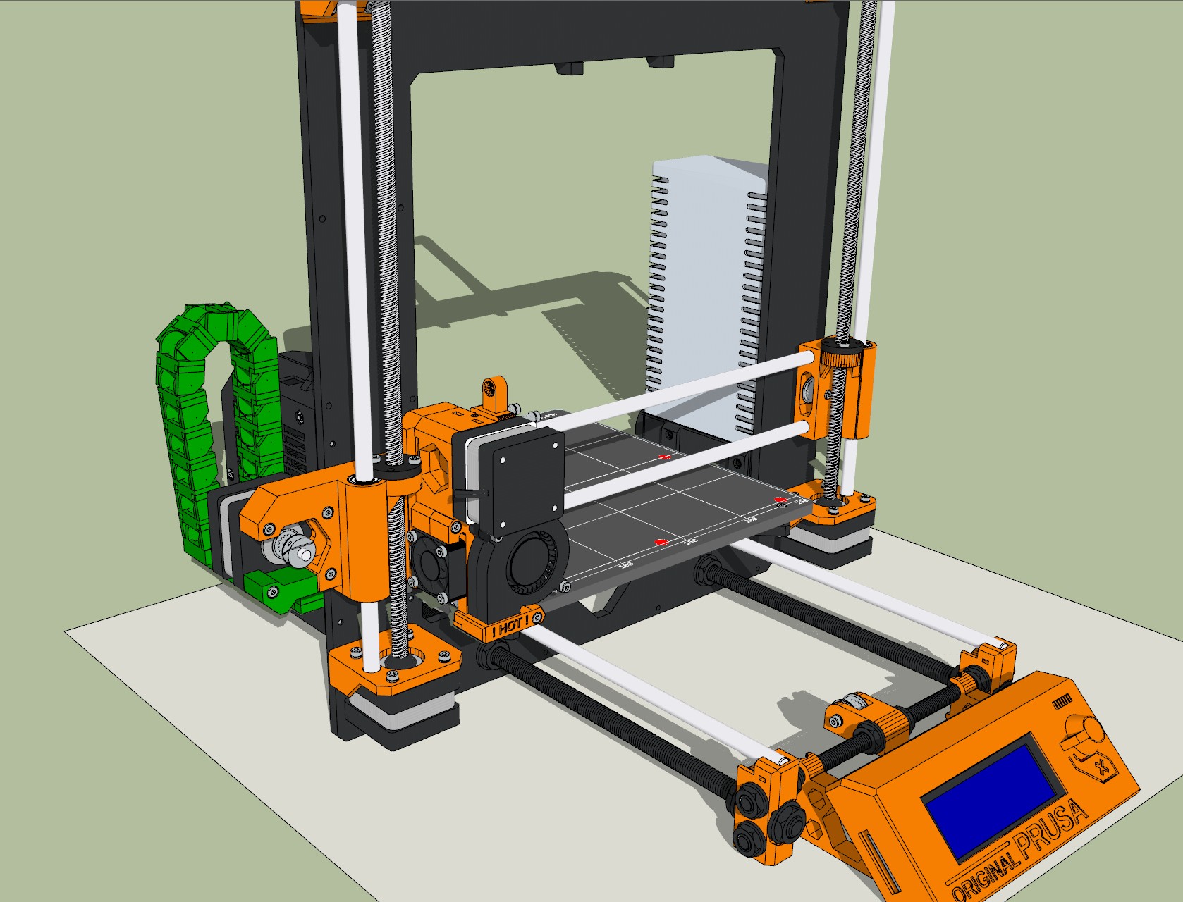Prusa i3 MK2S No Mod Cable Chain Kit - All Axis by SoundDoc | Download free STL model ...