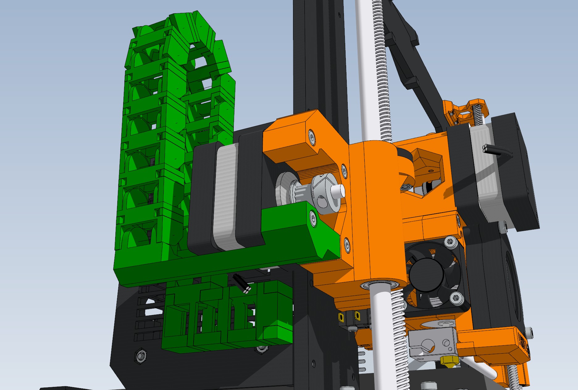 Prusa i3 MK2S No Mod Cable Chain Kit - All Axis by SoundDoc | Download free STL model ...