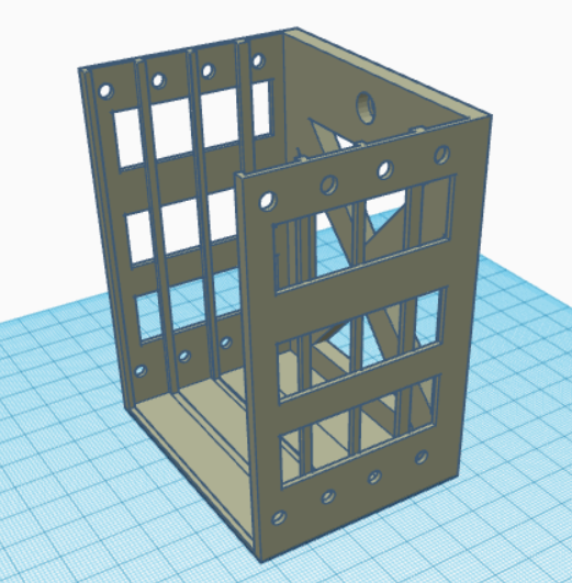 Cage to hold 4 2.5" drives inside a PC case