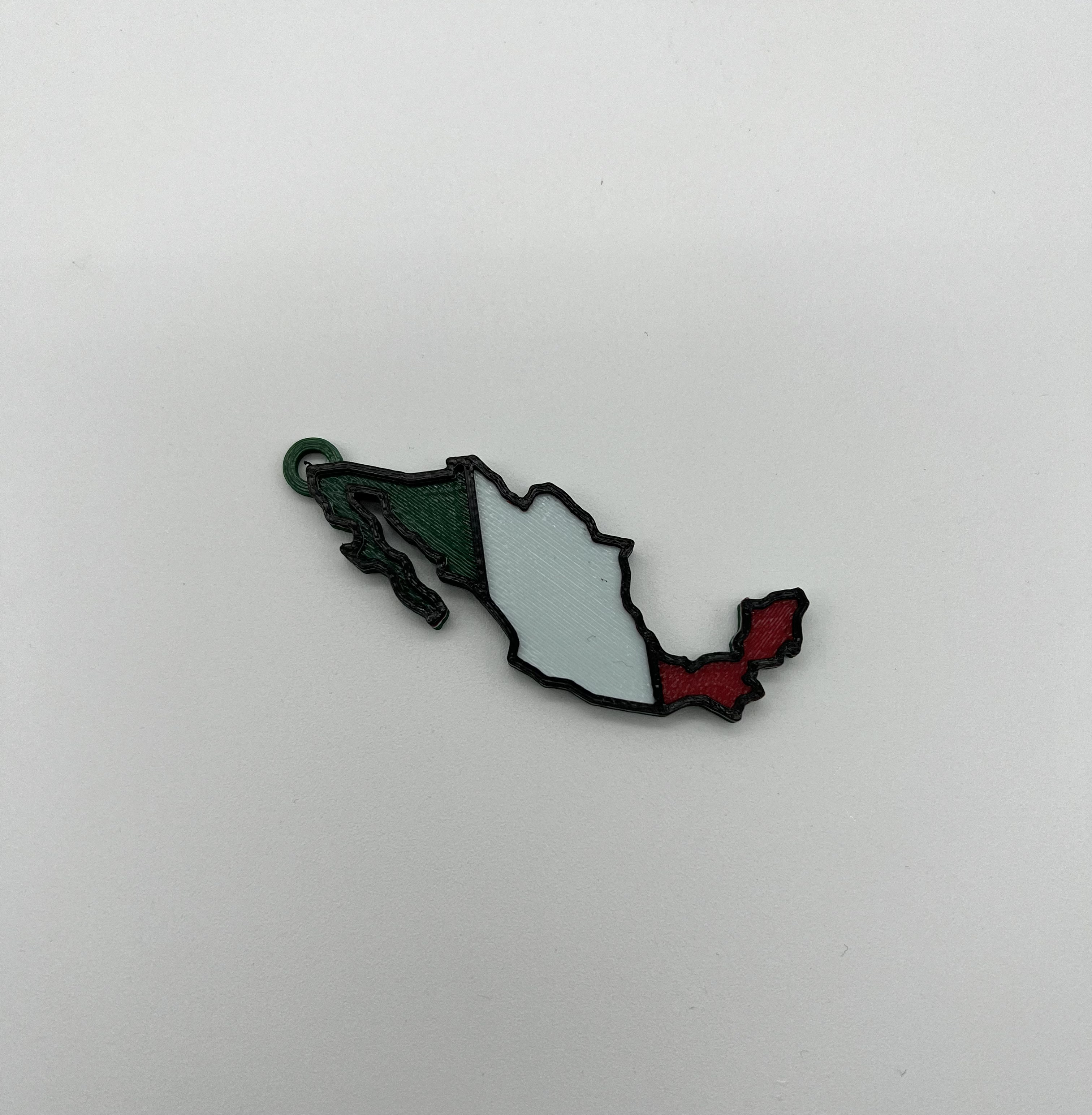 Multicolor Mexico Map