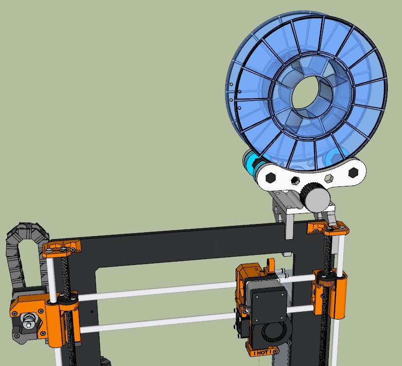 Prusa i3 MK2S Adjustable Spool Holder by SoundDoc | Download free STL model | Printables.com