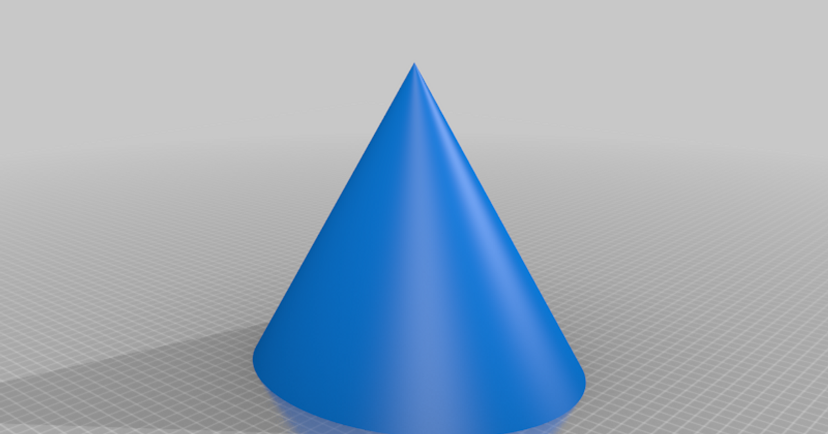 Test Print Big Cone by pvillano Download free STL model