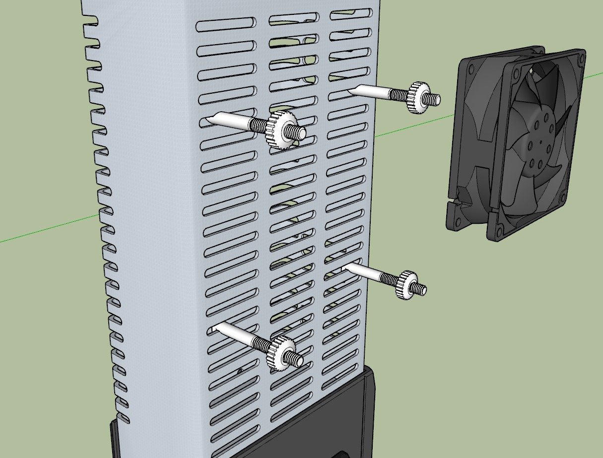 Prusa i3 MK2S 80mm PSU Fan Mount (2 options) by SoundDoc | Download free STL model | Printables.com