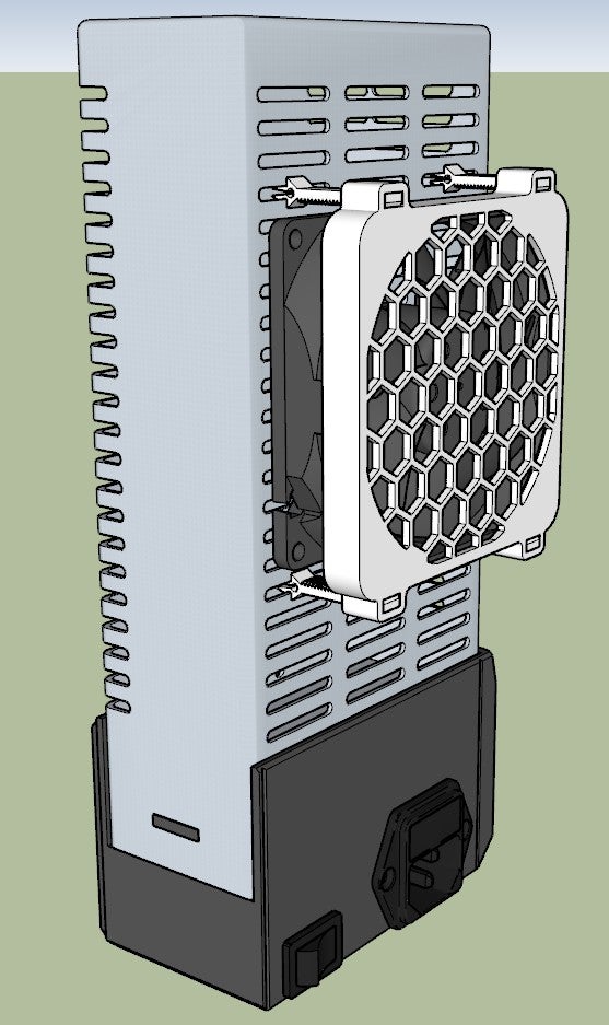 Prusa i3 MK2S 80mm PSU Fan Mount (2 options) by SoundDoc | Download free STL model | Printables.com