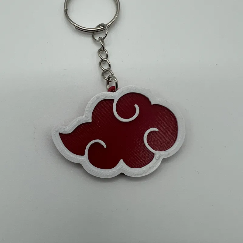 STL file Akatsuki and Uchiha Logo Keychain / Naruto Cloud Key Chain・3D  printable model to download・Cults