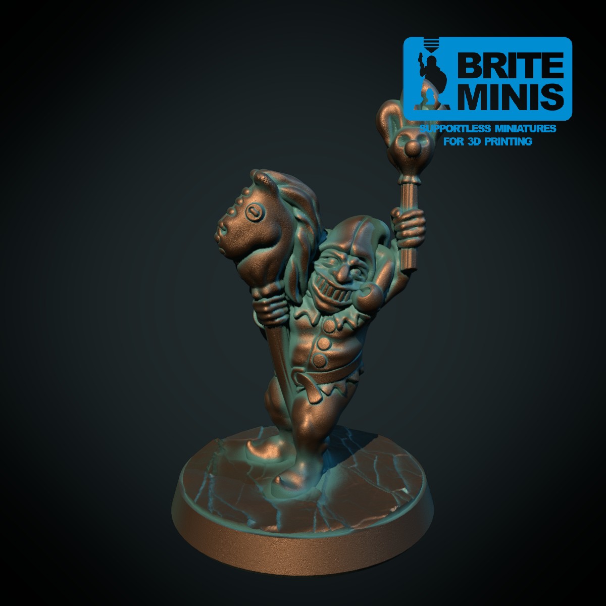 Goblin jester 28mm (supportless, FDM friendly)Happy A