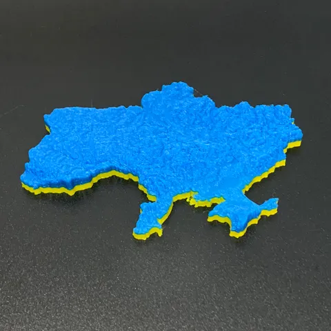 Ukraine Topography Magnet