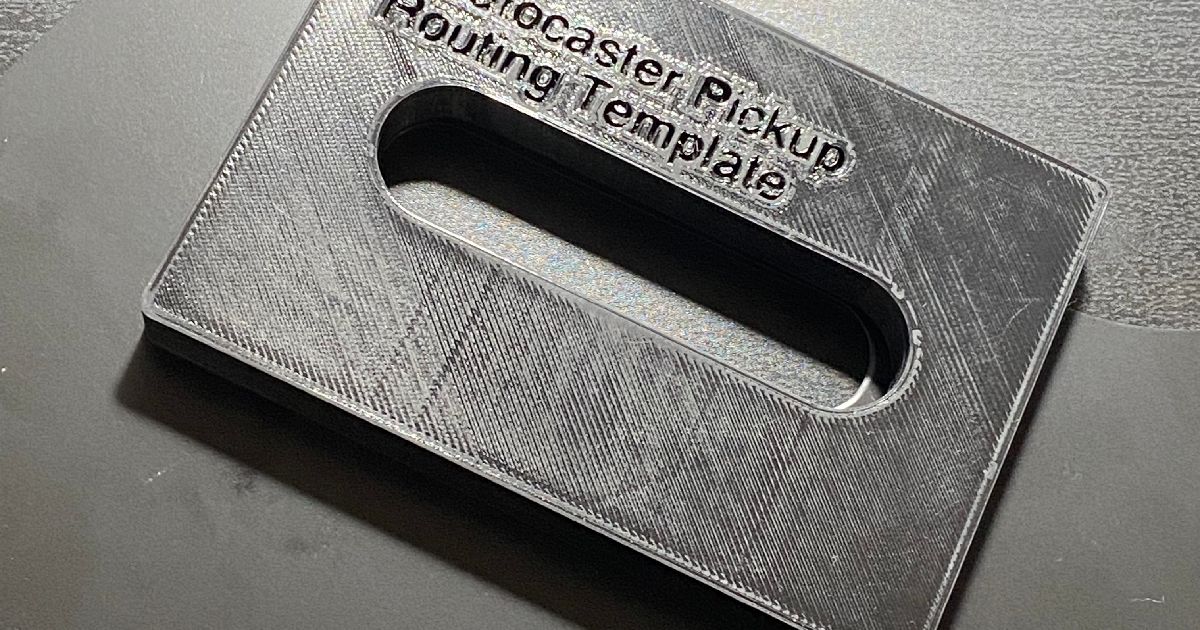 Stratocaster Pickup Pickguard Template By Ginger Download Free STL 