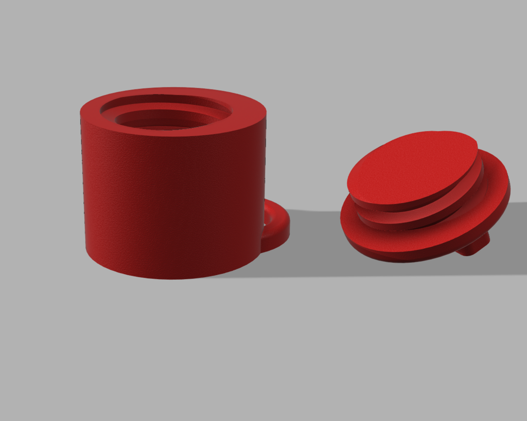 Miniatura 2 do modelo 3D Compact 3D-Printed Ashtray with Optimized Threading