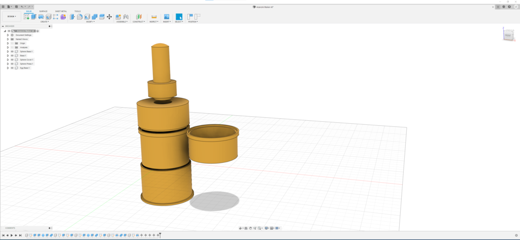 Miniatura 3 do modelo 3D Arancini Maker