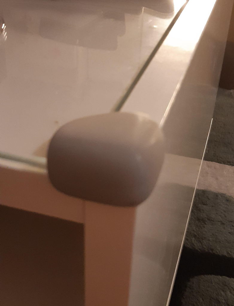 Coffee table corner protection