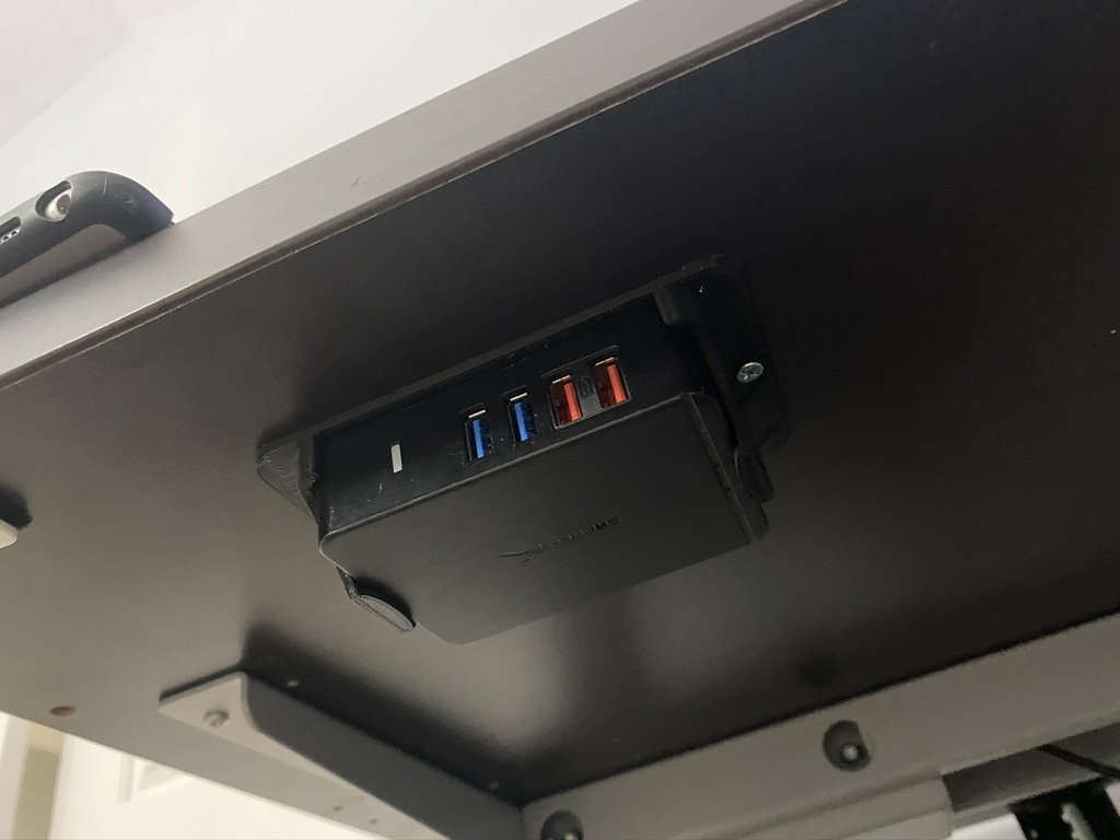 Flat Under-Desk Mount for Sabrent USB Hub