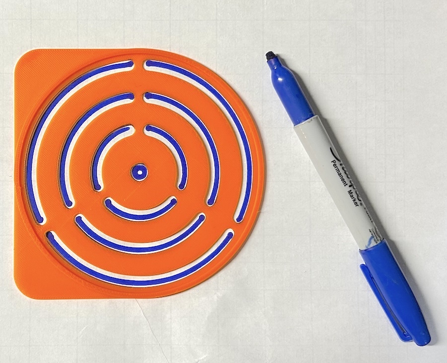 Bullseye Stencil