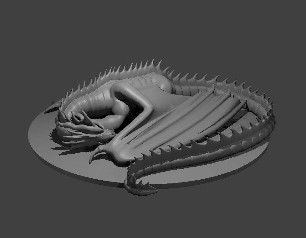 Sleeping Dragon by MZ4250 Download free STL model