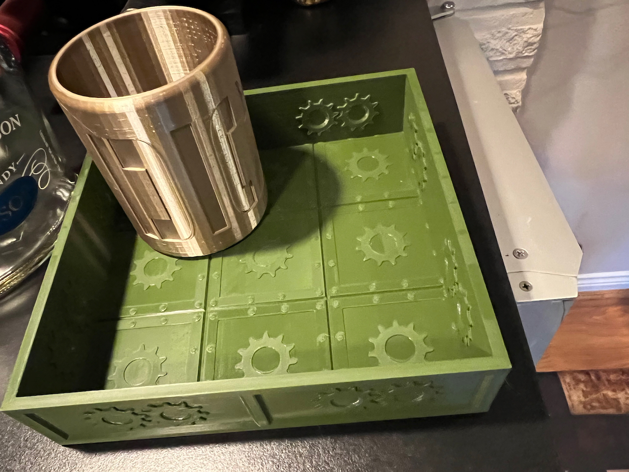 Dice cup and Tray for games, war-games, etc.