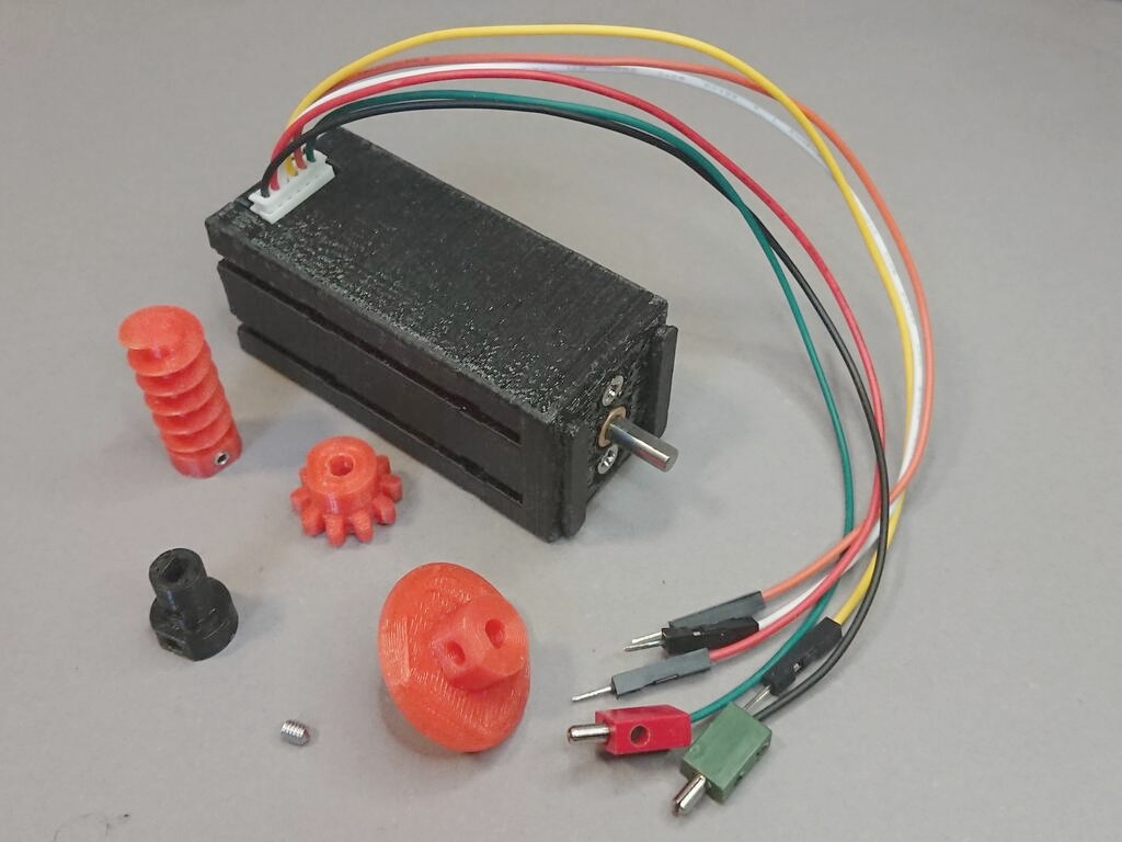 Geared DC-Encoder-Motor enclosure for fischertechnik