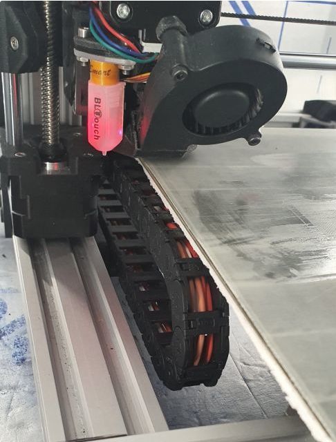 Bear Prusa heatbed cable chain mount