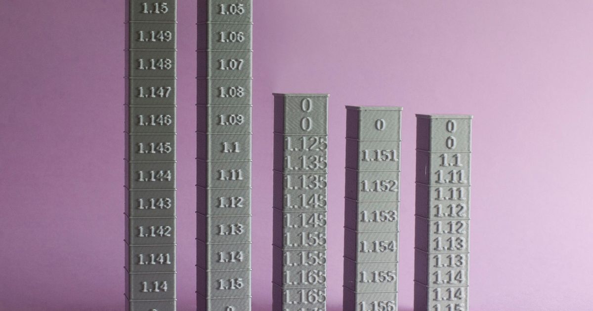 Parametric ECor tower + GCode generator ( for extruder linearity