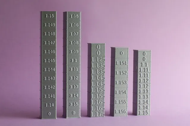 Parametric E-Cor tower + G-Code generator ( for extruder linearity correction calibration)