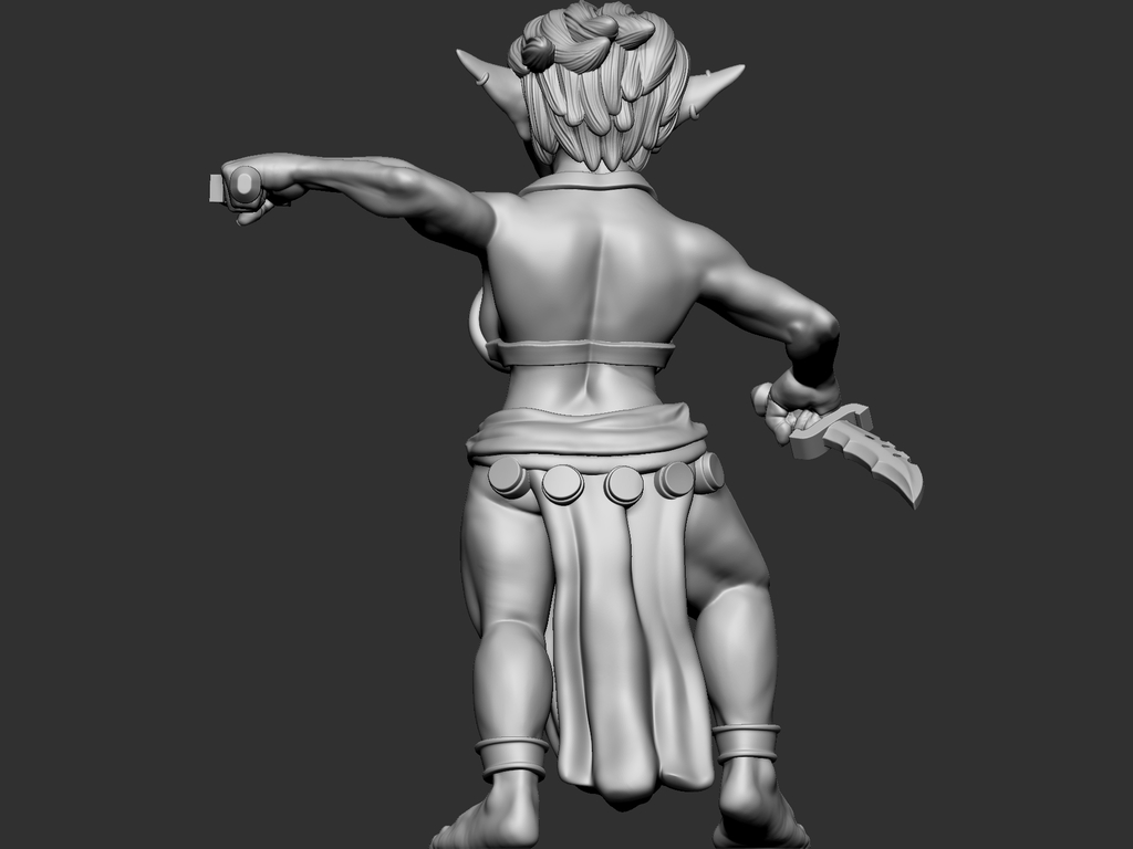 Miniatura 2 do modelo 3D Goblin dancer