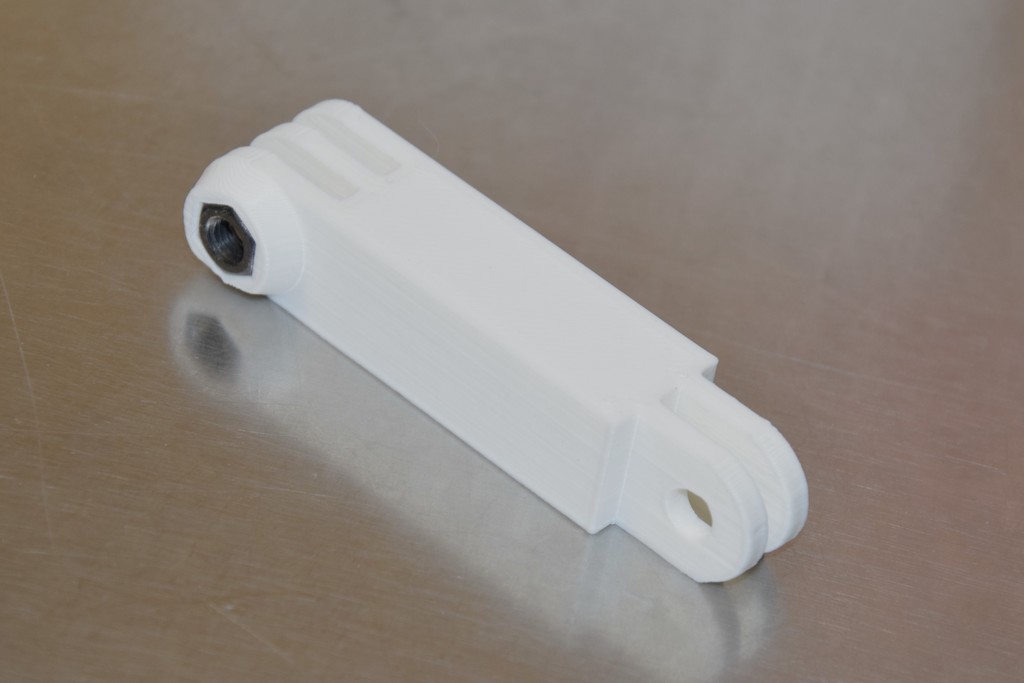 GoPro 2-Prong to 3-Prong Straight Extension Adapter Bar 15-170mm gap