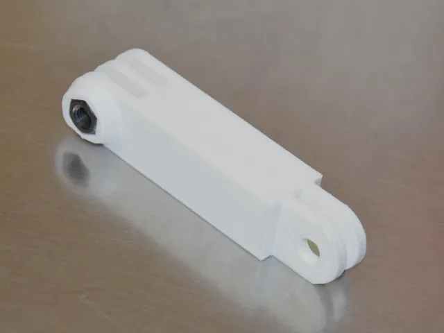 GoPro 2-Prong to 3-Prong Straight Extension Adapter Bar 15-170mm gap