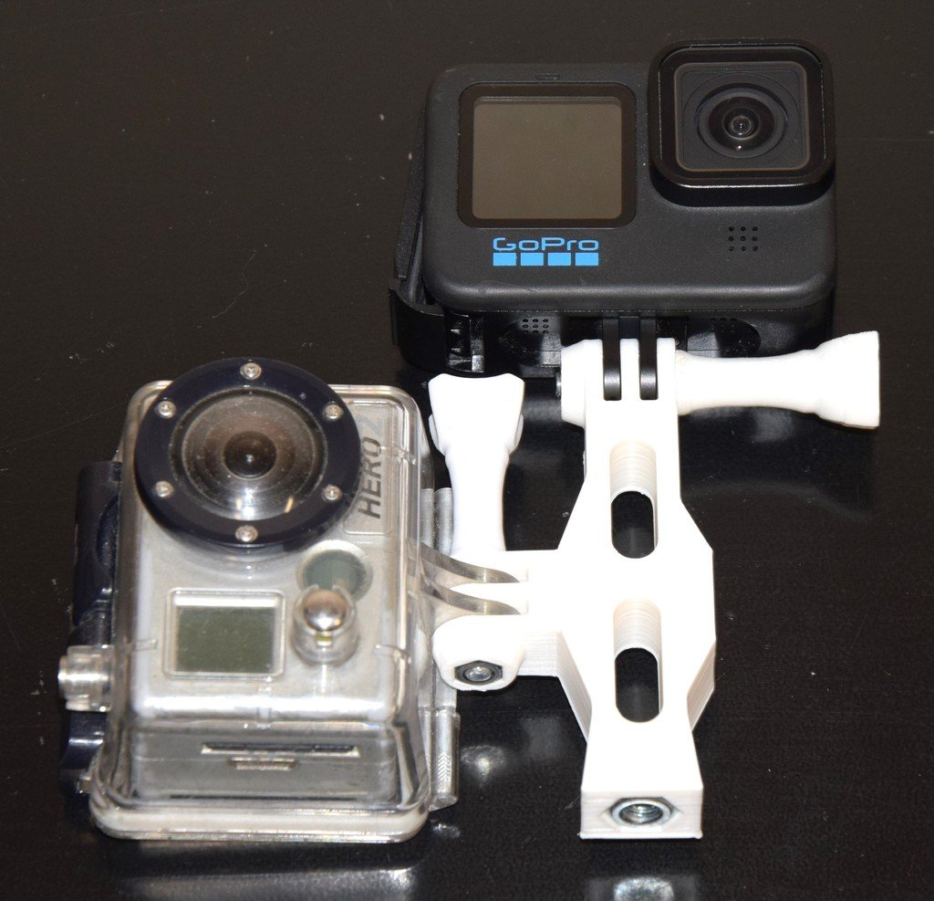 GoPro Dual-Orientation Mount for Simultaneous Vertical Horizontal Recording