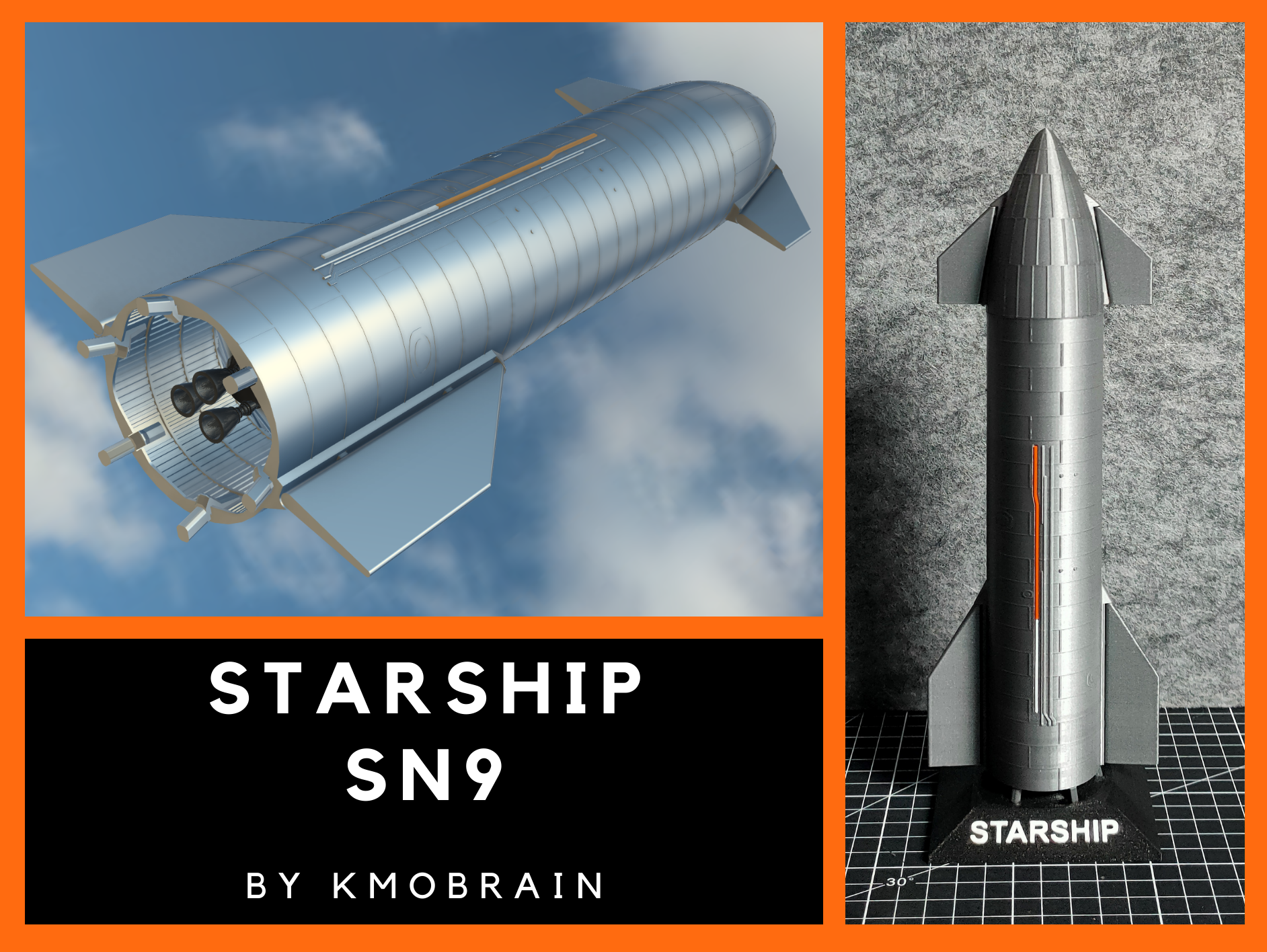 STARSHIP/SN9 (Multi parts) 1:200