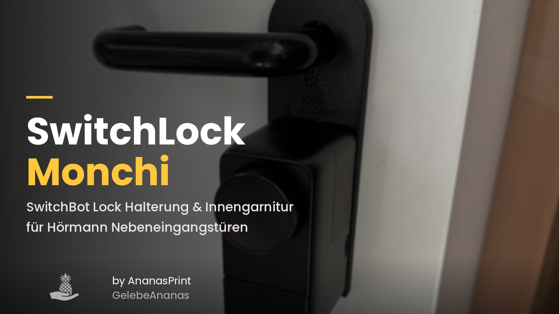 SwitchBot Lock Halterung für Hörmann Nebeneingangstür