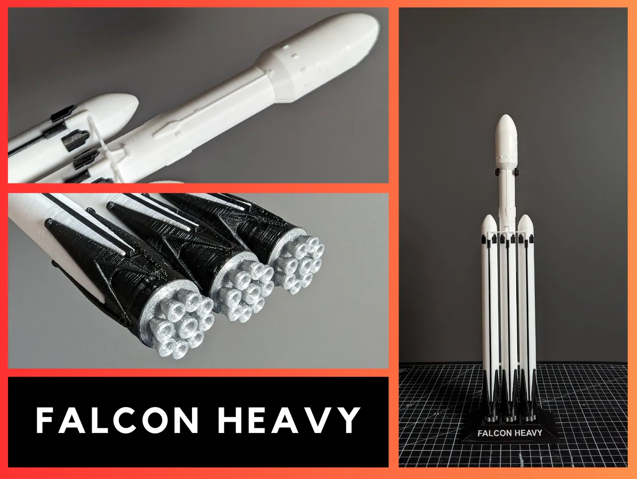 FALCON HEAVY By Kmobrain | Download Free STL Model | Printables.Com