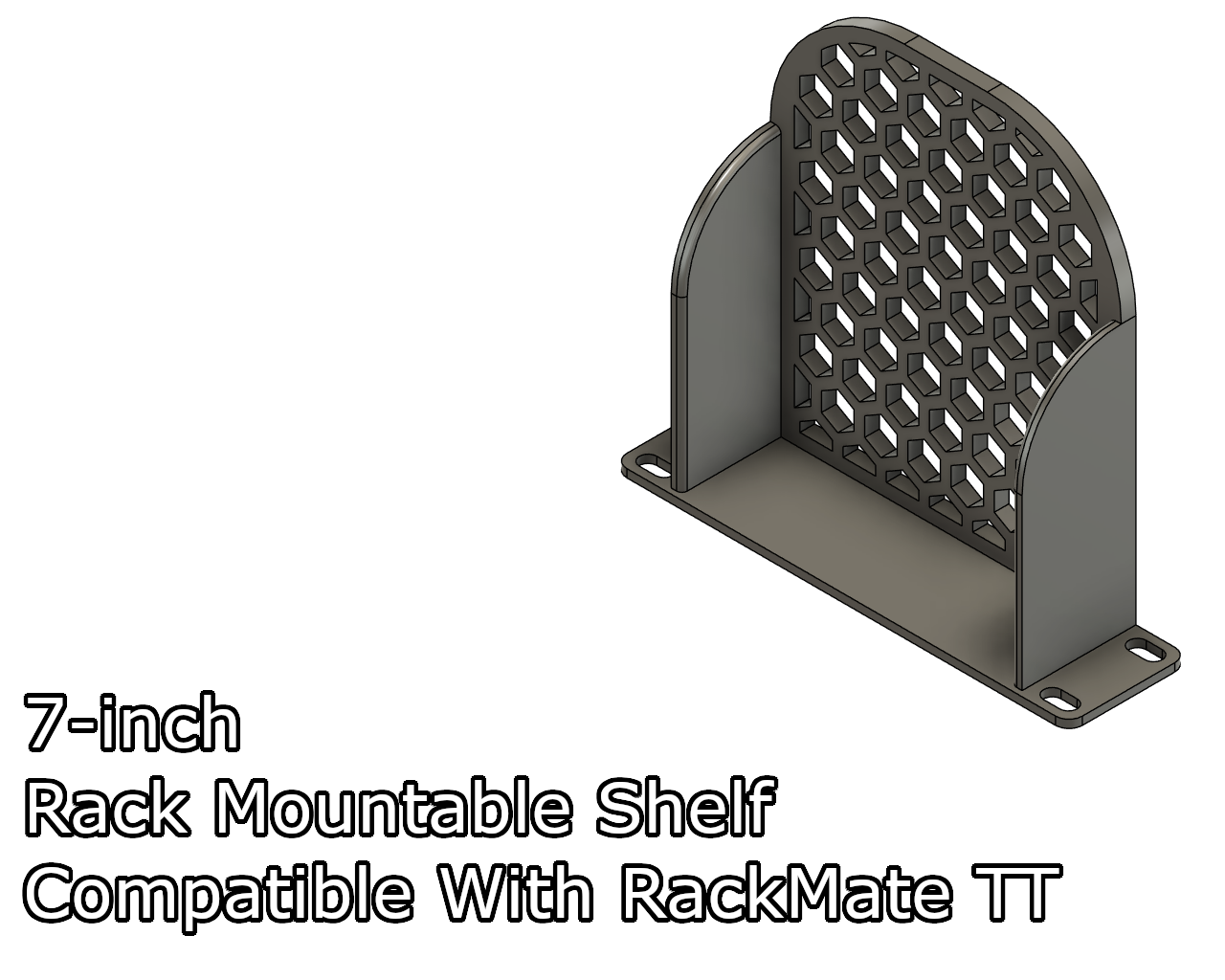 7-inch 3D printable shelf