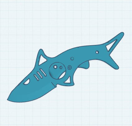 Miniatura 2 do modelo 3D Shark Attack Knife!