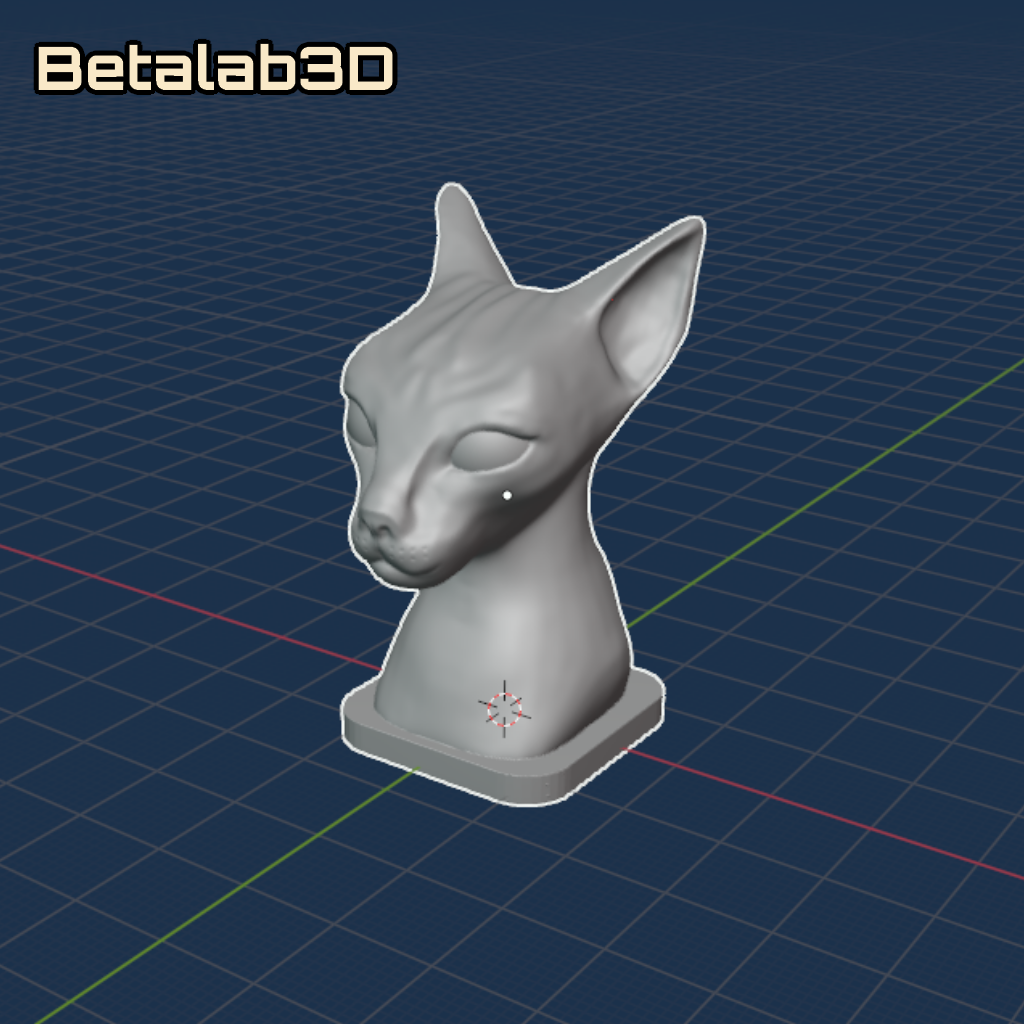Miniatura 3 do modelo 3D Cat Bust v2