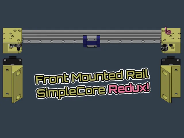 Front Mounted Rail for SimpleCore Redux