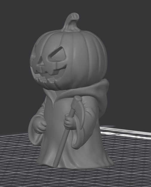 Pumpkin Reaper Mini Statue — thumbnail 3