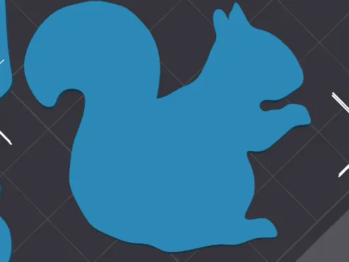 Squirrel Stencil