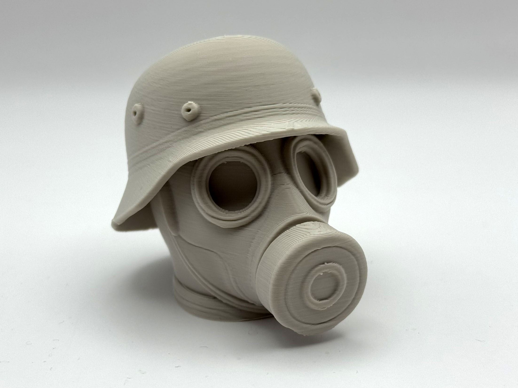 Gas Mask Head with Helmet