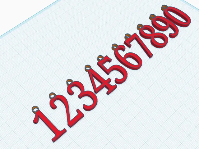 Hangable Numbers 0-9
