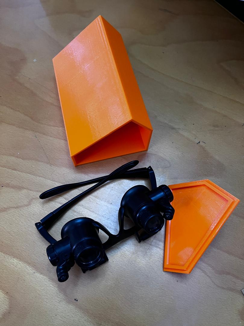 Protective Case for Fragile LED Magnifying Glasses / Electronics Repair Goggles — miniatura 2