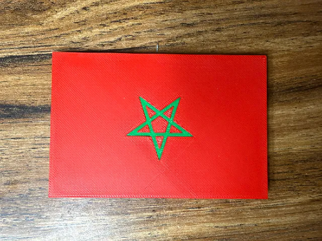 MagFlag: Moroccan Flag Fridge Magnet Multicolor with SVG