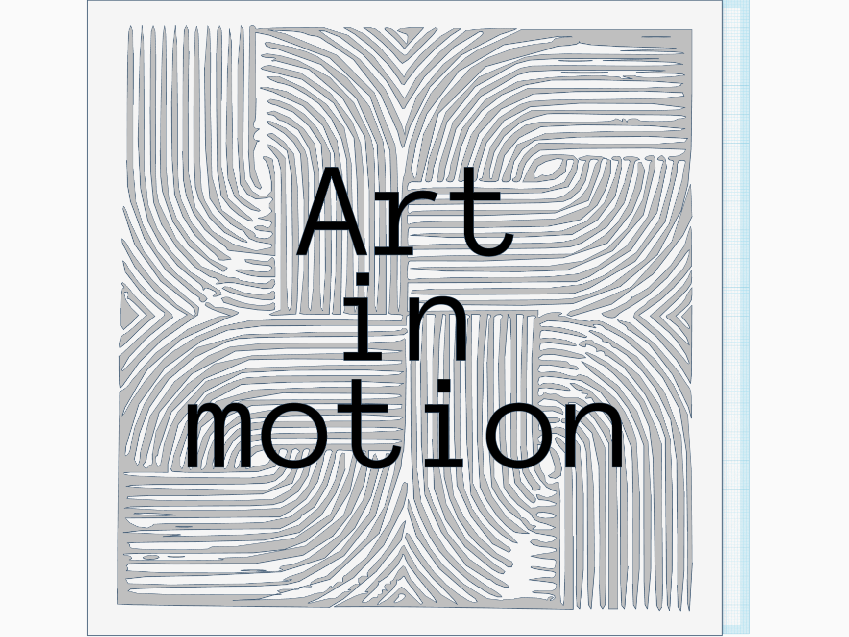 Art in motion – Wall Plate